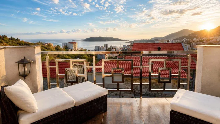 VILA SA BAZENOM I PANORAMSKIM POGLEDOM NA MORE – BEČIĆI 🏡🌊 - slika 8
