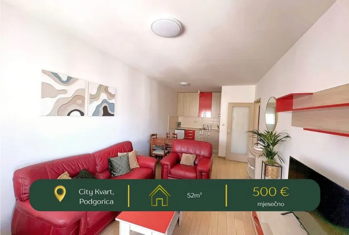 IZDAJE SE – JEDNOSOBAN STAN U CITY KVARTU!